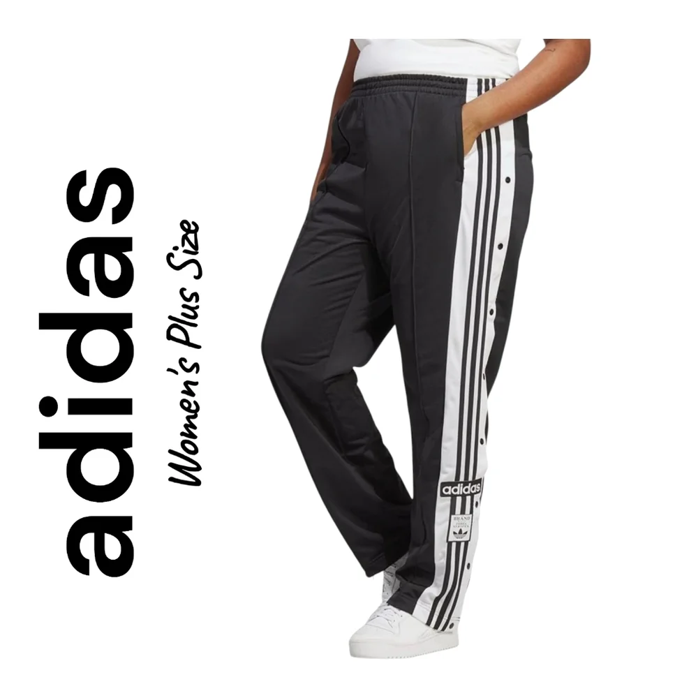Adidas | Women's Adibreak Snap-Leg Track Pants | Blue/White | Plus Size 3X - Picture 1 of 8